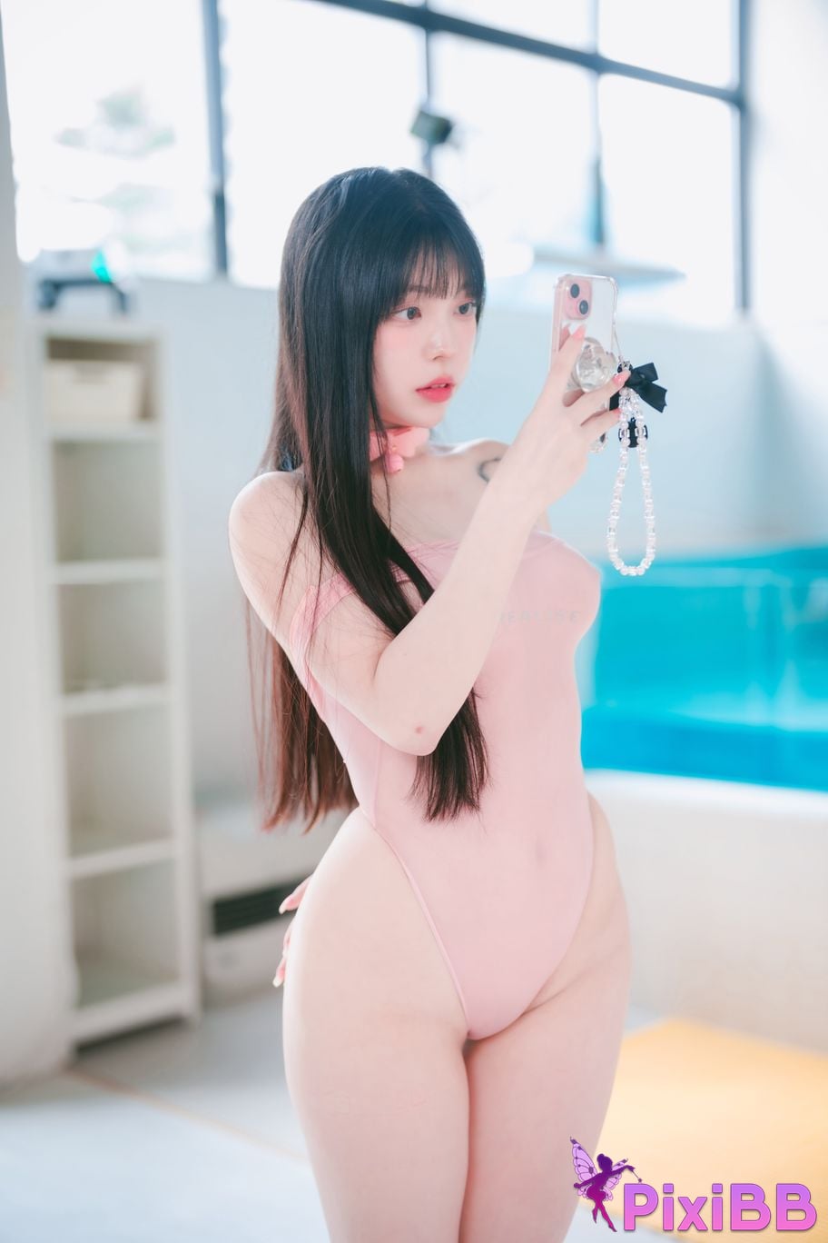 DJAWA Photo Yudi (유디) Pink Bunny & Black Cat 065